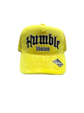 Load image into Gallery viewer, Suede Humble Vision Trucker Hat
