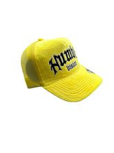 Load image into Gallery viewer, Suede Humble Vision Trucker Hat
